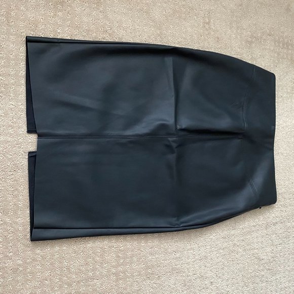 Express Dresses & Skirts - Express Black Faux Leather Pencil Skirt